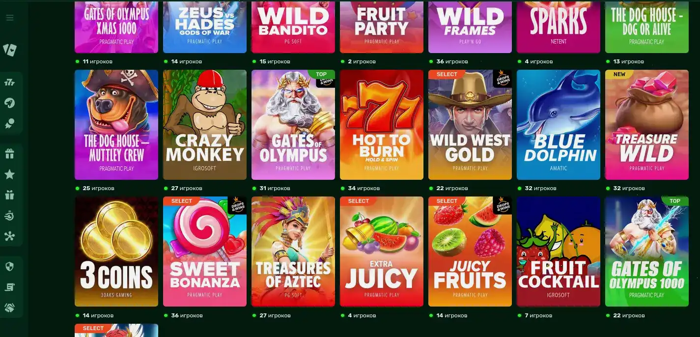 Турниры Matreshka casino